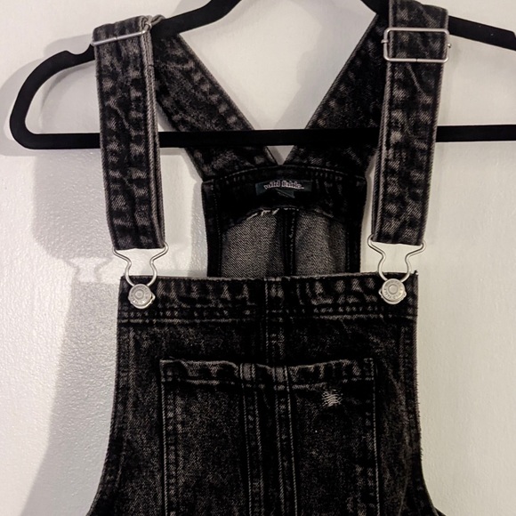 🆕 Wild Fable Black Denim Overall Dress NEVER WORN - Picture 2 of 4